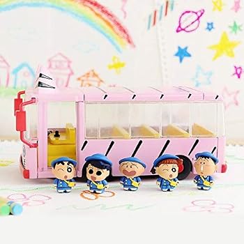 【中古】(人並み外れたに好いたらしい)クレヨンしんちゃん ふたば幼稚園の2階建てバス コレキャラシリーズの図形5体属する
