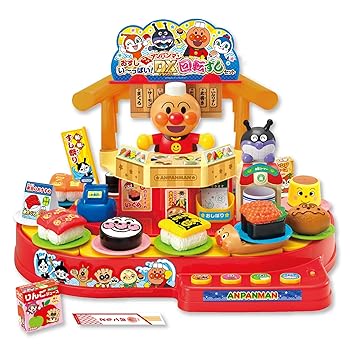 【中古】(非常に良い)ジョイパレット(JOYPALETTE) アンパンマン おすしい~っぱい! アンパンマンDX回転ずしセット W470mm&times;H328mm&times;D340mm ?プラスチック｜ハッピーストア藤岡