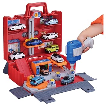 【中古】(非常に良い)タカラトミー トミカ にぎやか4アクション! トミカ 整備基地ボックス ミニカー おもちゃ 3歳以上｜ハッピーストア藤岡