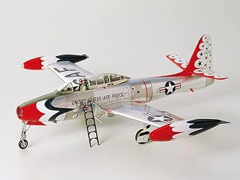 【中古】(非常に良い)タミヤ 1/48 傑作機シリーズ No.77 アメリカ空軍 リパブリック F-84G サンダーバーズ プラモデル 61077｜ハッピーストア藤岡