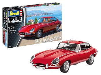 【中古】(非常に良い)ドイツレベル(Revell) 1/24 ジャガー Eタイプ (クーペ) プラモデル 07668｜ハッピーストア藤岡