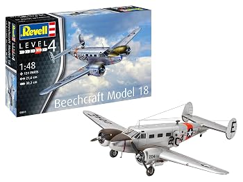 【中古】(非常に良い)ドイツレベル(Revell) 1/48 ビーチクラフト モデル 18 プラモデル 03811｜ハッピーストア藤岡 9,838円
