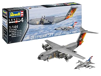 【中古】(非常に良い)ドイツレベル(Revell) 1/144 NATO エアディフェンダー2023 (エアバスA400M&トーネード) 2機入り プラモデル 03789|ハッピーストア藤岡