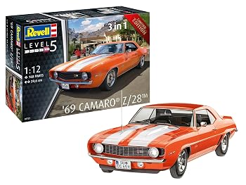 【中古】(非常に良い)ドイツレベル(Revell) 1/12 '69 シェビー カマロ プラモデル 組立キット 07727 (自動車)｜ハッピーストア藤岡