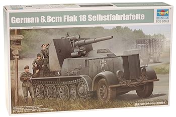 【中古】(非常に良い)トランペッター 1/35 ドイツ軍 12tハーフトラック 88mmFlak18自走砲 “ナーゲルリング" プラモデル|ハッピーストア藤岡