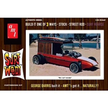 【中古】(非常に良い)プラッツ 1/25 ジョージ・バリス サーフ ウッディ プラモデル AMT977｜ハッピーストア藤岡