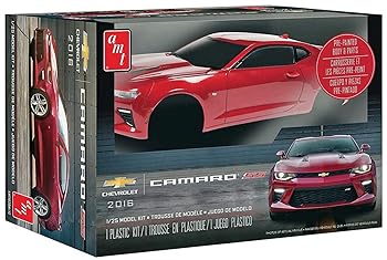 【中古】プラッツ AMT1020 1/25 2016 シェビー カマロSS フルディテールVer. 塗装済み組み立てキット｜ハッピーストア藤岡