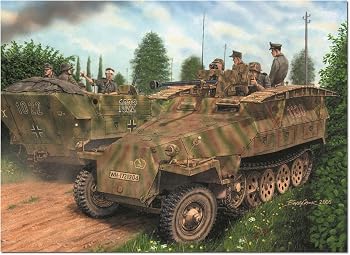 【中古】(非常に良い)プラッツ ドラゴン 1/35 第二次世界大戦 ドイツ軍 Sd.Kfz251/7 Ausf.D 装甲工兵車 EZトラック付属 (3in1) プラモデル DR6223EZ｜ハッピーストア藤岡