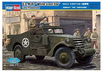 【中古】ホビーボス 1/35 ファイテングヴィーグルシリーズ M3A1 スカウトカー 後期型 プラモデル｜ハッピーストア藤岡