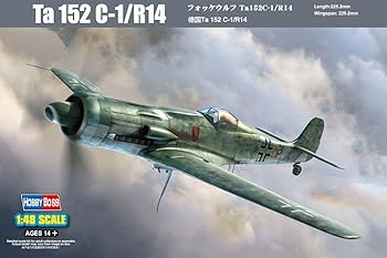 【中古】(非常に良い)ホビーボス 1/48 エアクラフトシリーズ フォッケウルフ Ta152C-1/R14 プラモデル｜ハッピーストア藤岡