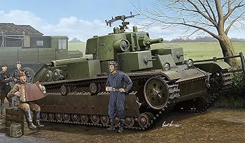 【中古】(非常に良い)ホビーボス 83855 1/35 ソビエト T-28 中戦車 円錐砲塔型 プラモデル｜ハッピーストア藤岡