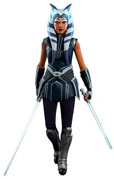 【中古】ホットトイズ テレビ・マスターピース スター・ウォーズ:クローン・ウォーズ アソーカ・タノ 1/6スケールフィギュア 青|ハッピーストア藤岡