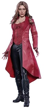【中古】ムービー・マスターピース シビル・ウォー/キャプテン・アメリカ スカーレット・ウィッチ 1/6スケール プラスチック製 塗装済み可動フィギュア｜ハッピーストア藤岡