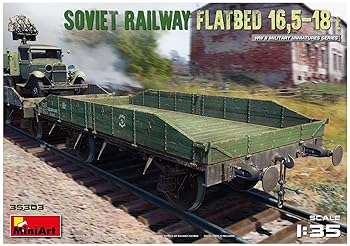 【中古】(非常に良い)ミニアート 1/35 ソビエト無蓋貨車16.5-18トン プラモデル MA35075|ハッピーストア藤岡