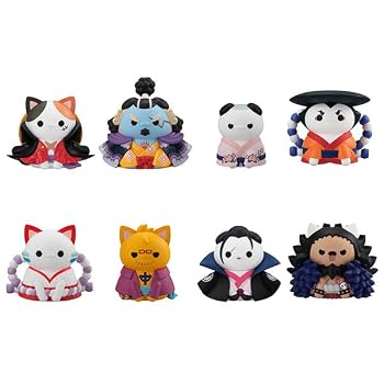 【中古】メガハウス MEGA CAT PROJECT ワンピース ニャンピースニャーン! ルフィとワノ国編でござる 8個入り1BOX|ハッピーストア藤岡