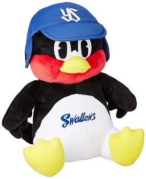 【中古】三英貿易 東京ヤクルトスワローズ オフィシャルグッズ お座りつば九郎 大 ぬいぐるみ 高さ32cm｜ハッピーストア藤岡