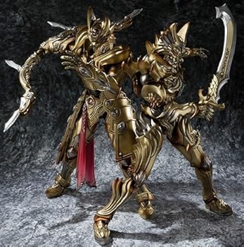 【中古】魔戒可動 炎刃騎士ゼン＆天弓騎士ガイ 金色(こんじき)Ver.セット(プレミアムバンダイ限定)｜ハッピーストア藤岡