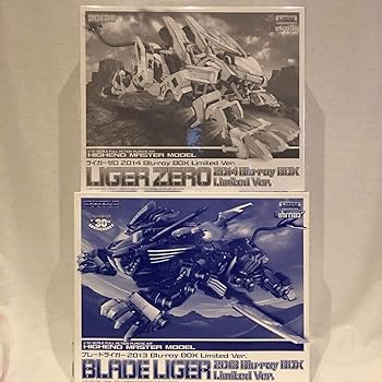 【中古】未組立 ZOIDS ゾイド HMM ライガーゼロ & ブレードライガー Blu-ray BOX Limited セット 1/72｜ハッピーストア藤岡