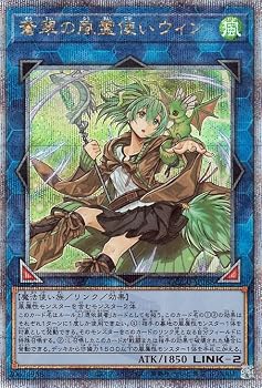 【中古】(非常に良い)遊戯王カード 蒼翠の風霊使い ウィン(25th シークレットレア) QUARTER CENTURY CHRONICLE side:UNITY(QCCU) | リンク・効果モンスター 風属性|ハッピーストア藤岡