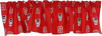 【中古】(非常に良い)College Covers North Carolina State Wolfpack Printed Curtain Valance, 84 by 15" by College Covers [並行輸入品]｜ハッピーストア藤岡