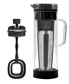 【中古】(非常に良い)Ep Cold Brew Caraf Systm Size 1ct Ep Cold Brew Glass Carafe System W/Cold Brew Core & Mixer Grey 1480ml|ハッピーストア藤岡