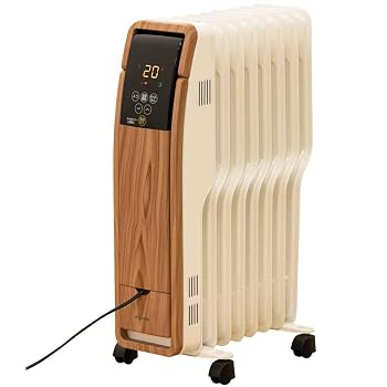 【中古】(非常に良い)アイリスオーヤマ ヒーター オイルヒーター 8畳 ウェーブ型 500W/700W/1200W 小型 コンパクト 入切タイマー 温度調節可能 転倒オフ機能 チャイル｜ハッピーストア藤岡