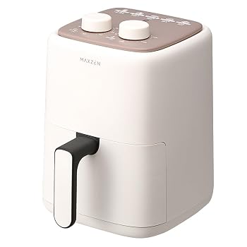 【中古】(非常に良い)MAXZEN ノンフライヤー ノンオイルフライヤー 2L 小型 電気フライヤー 新生活 家庭用 コンパクト ダイヤル バスケット付き オイルフリー 調理家|ハッピーストア藤岡