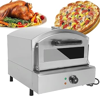 【中古】2000ワットピザオーブン電気温度計、ステンレス製トースター、350℃温度制御、テーブルオーブン、バーベキュー用防爆増粘ガラス｜ハッピーストア藤岡