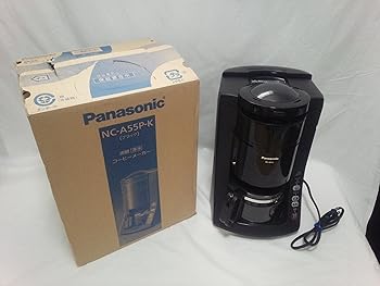 【中古】パナソニック 沸騰浄水コーヒーメーカー 容量5カップ ブラック NC-A55P-K｜ハッピーストア藤岡