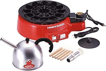 【中古】(非常に良い)杉山金属 MT.CEDAR 自動返し式たこ焼き器 たこ焼き工場トントン KS-2614|ハッピーストア藤岡