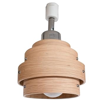 【中古】(非常に良い)Ampoule シーリングライト おしゃれ ダクトレール 天然木 ライティングレール 間接照明 電球別売 オーク AVAROS アヴァロス 1灯ダクトレール専用｜ハッピーストア藤岡