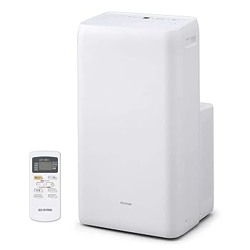【中古】(非常に良い)【工事不要】 【除湿機能搭載】アイリスオーヤマ ポータブル クーラー エアコン 冷風機 7~10畳 除湿 換気 暖房機能 2021年モデル IPA-2821GH-W|ハッピーストア藤岡