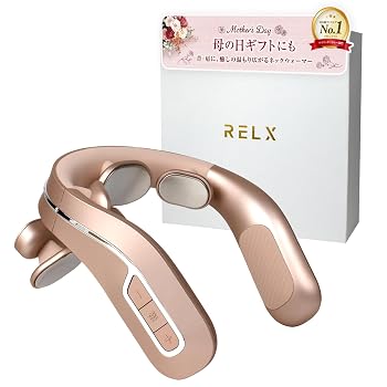 【中古】RELX 【整体院長監修】ネックウォーマー PLUS【日本企業企画】EMS 温熱 ネックケア 首 肩 リラクゼーション器 コードレス プレゼント 母の日 男|ハッピーストア藤岡