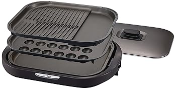 【中古】タイガー魔法瓶(TIGER) ホットプレート3枚セット 平面たこ焼き 蓋付き ブラウン CRC-A300-T｜ハッピーストア藤岡 18,329円