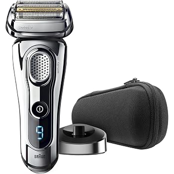 【中古】Braun Series 9 9293s ウェット&ドライ 電気シェーバー 男性用 充電スタンド付き プレミアムクロームコードレスカミソリ ポップアップトリマー|ハッピーストア藤岡