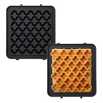 【中古】(非常に良い)ブルーノ BRUNO ホットサンドメーカー 耳まで焼ける 電気 シングル用ワッフルプレート BOE043-WAFFLE|ハッピーストア藤岡