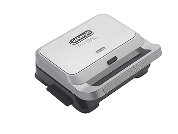 【中古】De'Longhi (デロンギ) マルチグリル エブリデイ サンド & ワッフルメーカー SW13ABCJ-S ホットサンド コンパクトサイズ 3つのプレート 自立収納|ハッピーストア藤岡