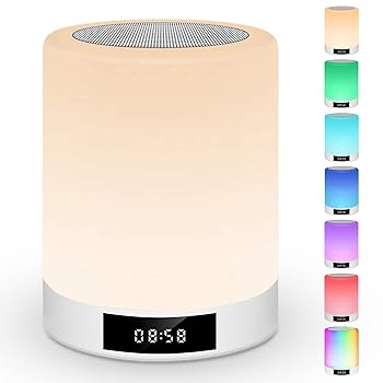 【中古】(非常に良い)ナイトライト 誕生日プレゼント Bluetooth スピーカー ワイヤレス スピーカー 目覚まし時計 ベッドサイドランプ 卓上ライト Bluetooth4.2光+音 U｜ハッピーストア藤岡