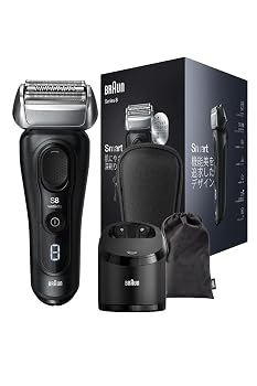 【中古】ブラウン 電気シェーバー シリーズ8 洗浄機付き 電動 髭剃り メンズ 8460cc-V 3+1カットシステム 音波振動テクノロジー 夕方ヒゲ、ゼロへ 電動シ｜ハッピーストア藤岡