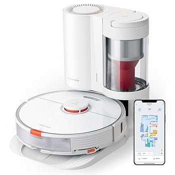 【中古】(非常に良い)ロボット掃除機 ロボロック S7+ 自動ゴミ収集 強力水拭き マッピング 強力吸引 高速振動モップ 自動モップリフト カーペット自動回避 正規品｜ハッピーストア藤岡