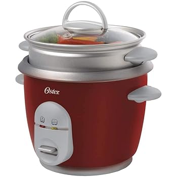 【中古】Oster 6カップ 炊飯器 スチーマー付き レッド (004722-000-000)｜ハッピーストア藤岡