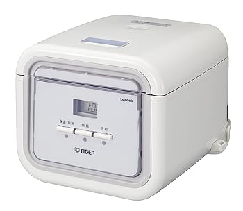 【中古】TIGER マイコン炊飯ジャー 炊きたてtacook 3合炊き シンプルホワイト JAJ-A551WS|ハッピーストア藤岡