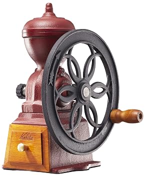 【中古】カリタ Kalita コーヒーミル 鋳物 丈夫な鋳鉄製カッター ダイヤミル レッド N 粗さ調整可能 手挽きコーヒーミル #42137 ミル グラインダー ハン|ハッピーストア藤岡