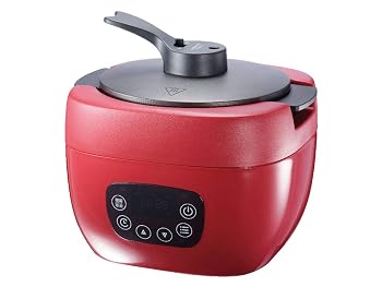 【中古】(非常に良い)ヒロ・コーポレーション 多機能調理炊飯器 レッド(無水調理・蒸し調理・スロークッカー・煮物・糖質カット2合炊き・通常炊飯4合炊き) ホワイト N|ハッピーストア藤岡