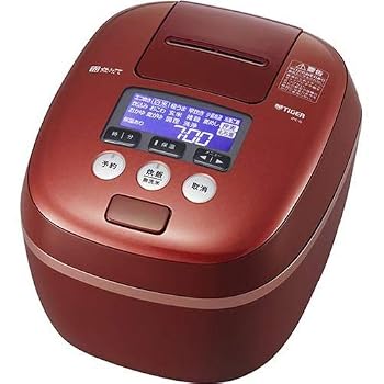 【中古】(非常に良い)タイガー 圧力IH炊飯ジャー(5.5合炊き) レッドクレイTIGER 炊きたて 360°design 可変W圧力IH JPC-G100RC|ハッピーストア藤岡