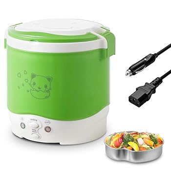 【中古】(非常に良い)OSBA ミニ炊飯器 1L 旅行用炊飯器 小型 12V 車用 スープ粥 ご飯 炊飯 加熱機能 (グリーン)｜ハッピーストア藤岡