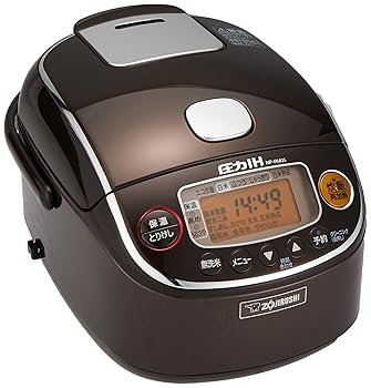 【中古】象印マホービン 炊飯器 3合 一人暮らし 小容量 極め炊き 圧力IHタイプ 日本製 保温30時間 ブラウン NP-RM05-TA|ハッピーストア藤岡