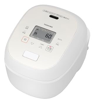 【中古】(非常に良い)TOSHIBA(東芝) 炊飯器 炎匠炊き 5.5合 RC-10RWA(W) グランホワイト 真空IH rice cooker 日本製 真空ひたし 早炊き 真空保温白米40時間 お手入れ｜ハッピーストア藤岡