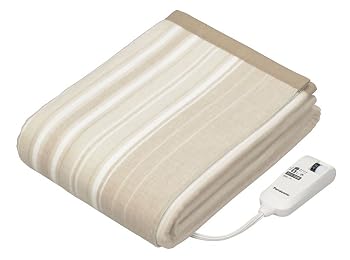 【中古】(非常に良い)パナソニック 電気毛布 掛け敷き兼用 室温センサー搭載 8段階温度調節 ダニ対策 抗菌防臭 丸洗い可 シングル 188&times;137cm ベージュ DB-R31M-C｜ハッピーストア藤岡