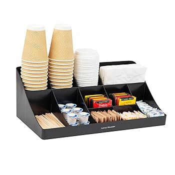 【中古】(非常に良い)【並行輸入】Mind Reader "Breakroom Organizer" 11 Compartment Condiment Holder, Black|ハッピーストア藤岡